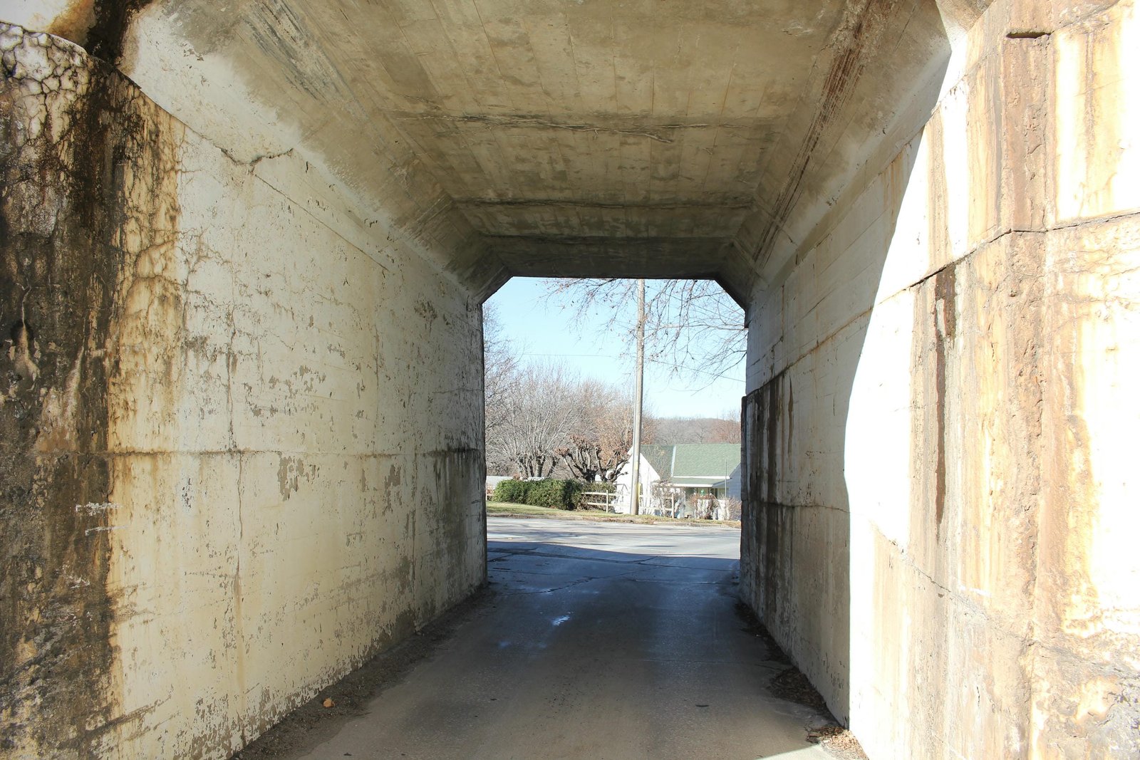Under bridge